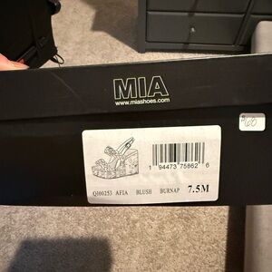 MIA Blush Burnap Sandals